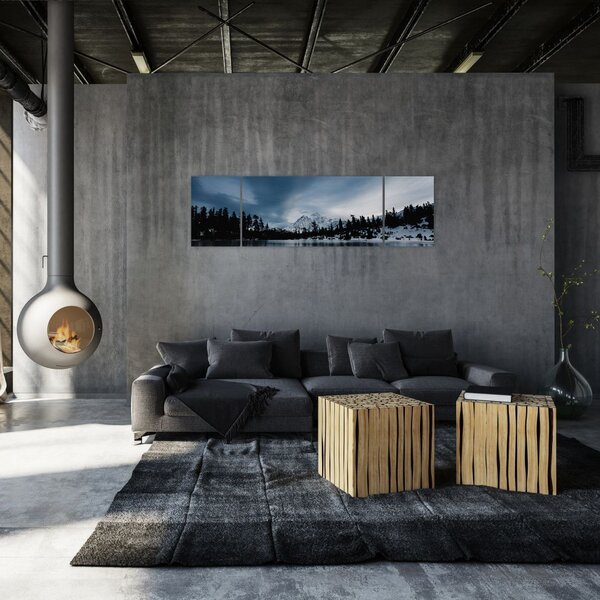 Obraz - Na zamarzniętym jeziorze (170x50 cm)