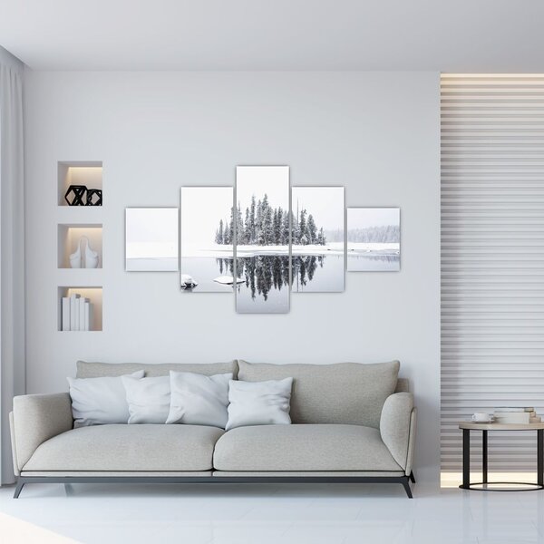Obraz - Było biało (125x70 cm)