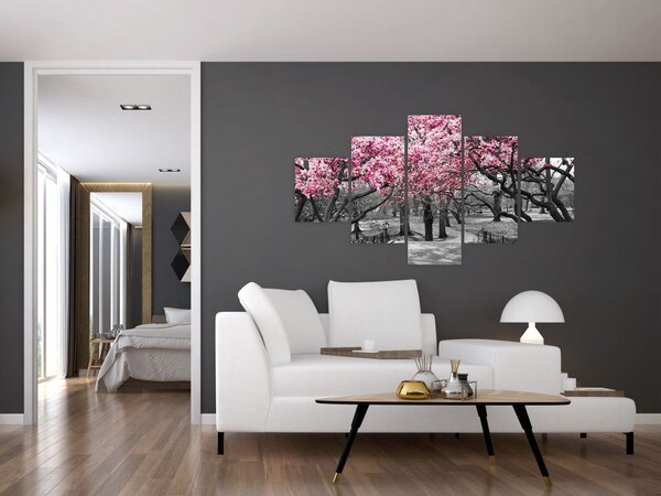 Obraz drzew magnolii (125x70 cm)