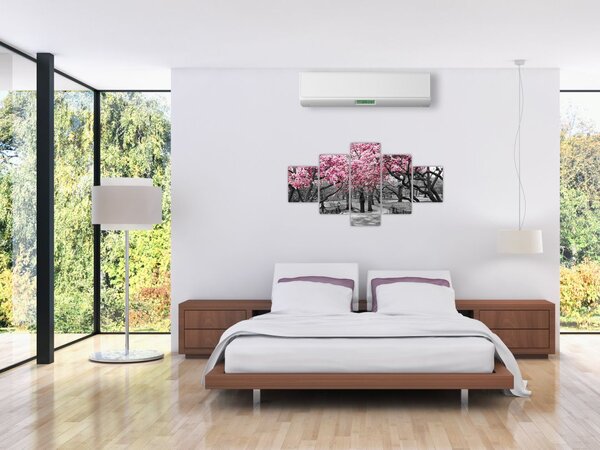 Obraz drzew magnolii (125x70 cm)