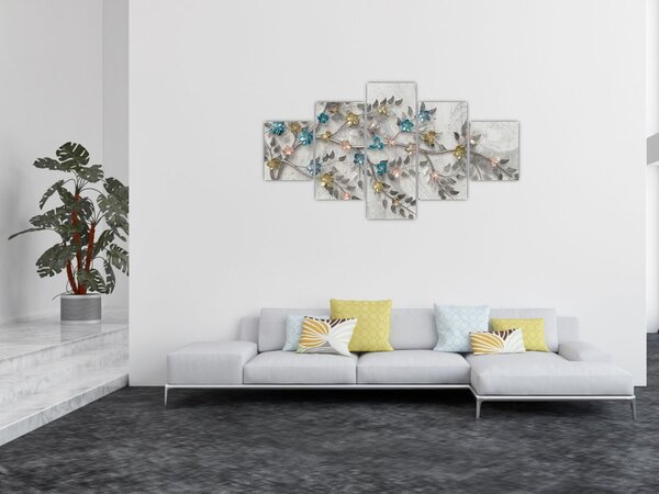 Obraz - Na gałęzi - abstrakcja (125x70 cm)