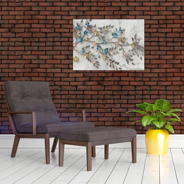 Obraz - Na gałęzi - abstrakcja (70x50 cm)