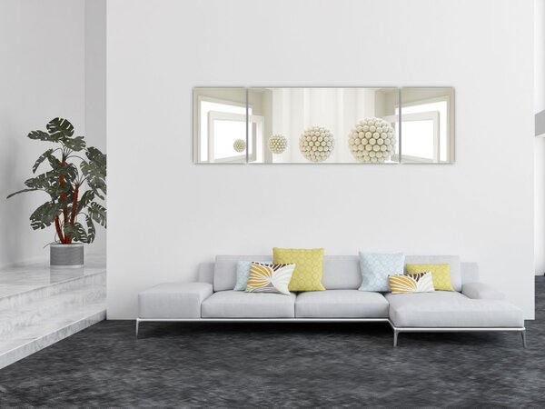 Obraz -Spojrzenie do wnętrza - abstrakcja (170x50 cm)