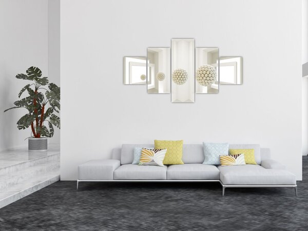 Obraz -Spojrzenie do wnętrza - abstrakcja (125x70 cm)