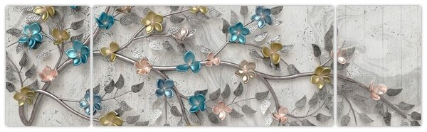 Obraz - Na gałęzi - abstrakcja (170x50 cm)