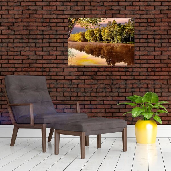 Obraz - Za rzeką (70x50 cm)