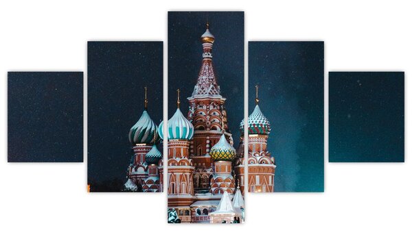 Obraz budowy w Rosji (125x70 cm)