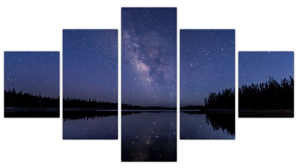 Obraz nocnego nieba (125x70 cm)