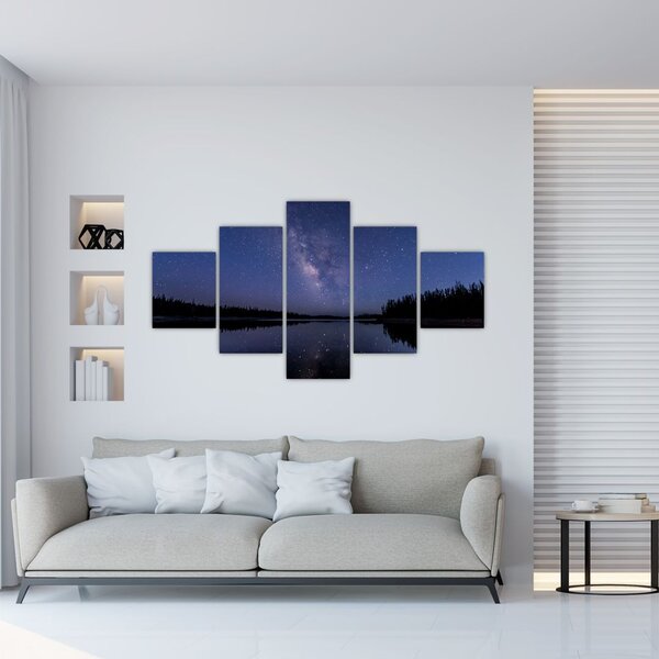 Obraz nocnego nieba (125x70 cm)