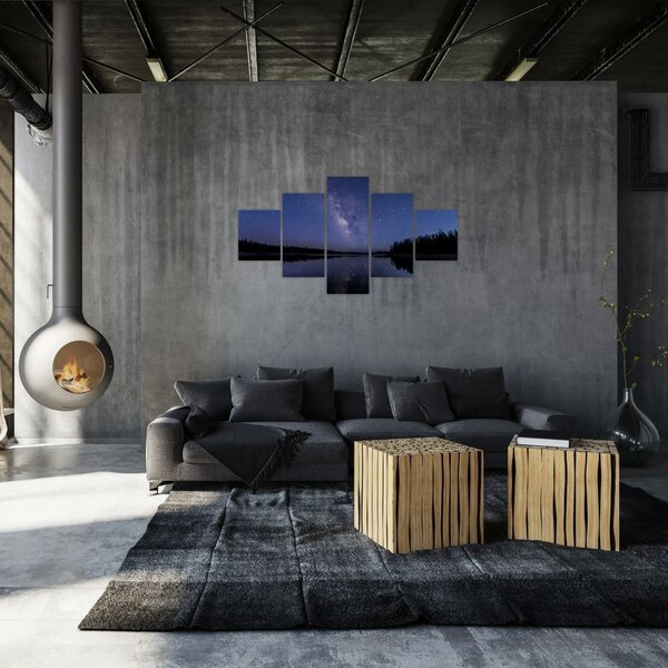 Obraz nocnego nieba (125x70 cm)