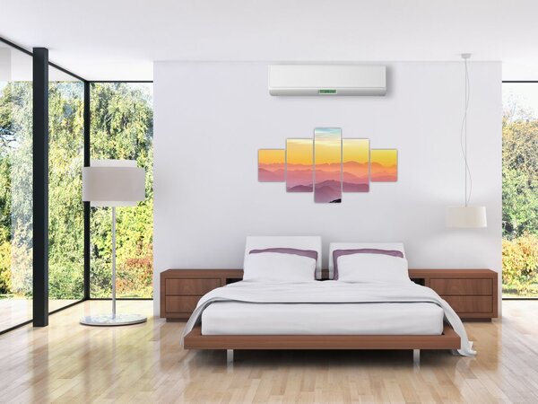 Obraz kolorowego nieba (125x70 cm)