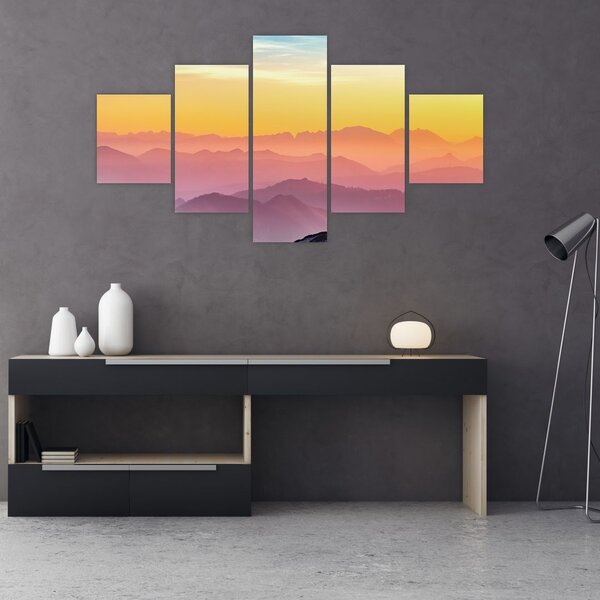 Obraz kolorowego nieba (125x70 cm)