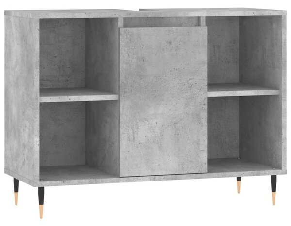 Szafka łazienkowa, szarość betonu, 80x33x60 cm
