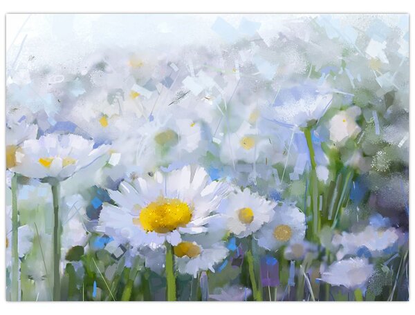 Obraz - W stokrotkach (70x50 cm)