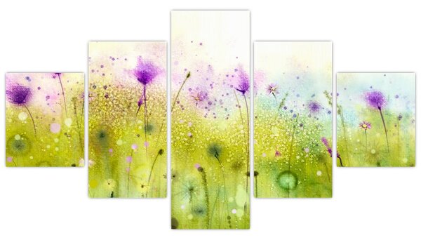 Obraz - Kwiaty polne (125x70 cm)