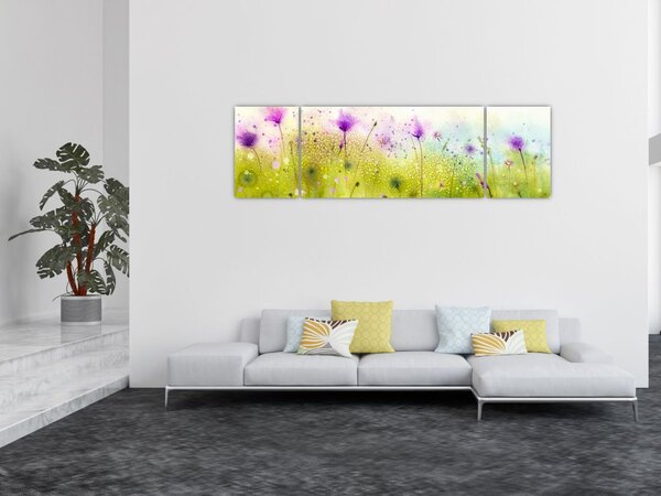 Obraz - Kwiaty polne (170x50 cm)