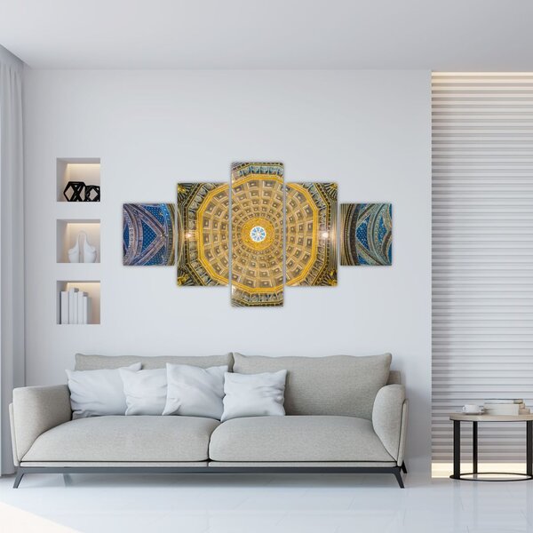 Obraz sufitu kościoła w Sienie (125x70 cm)