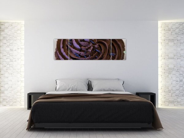 Obraz - Czekoladowa babeczka (170x50 cm)
