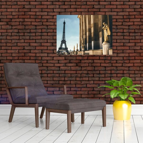Obraz z placu Trocadero, Paryż (70x50 cm)