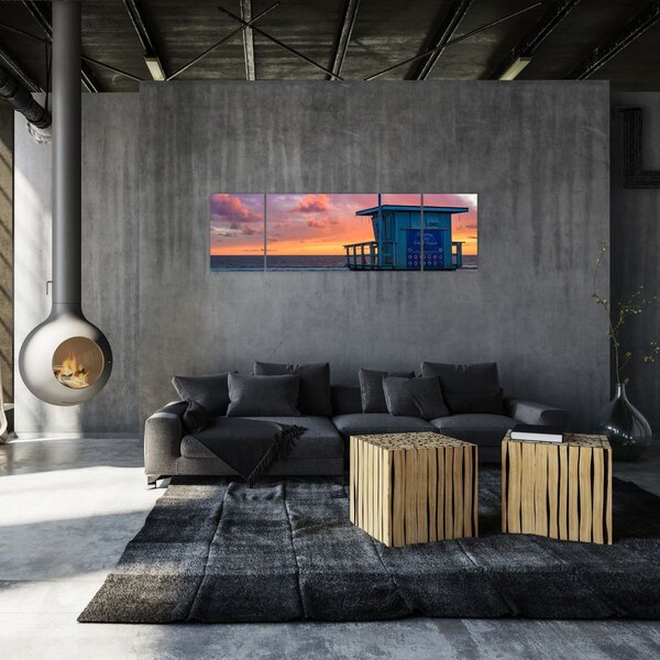Obraz z plaży Santa Monica (170x50 cm)