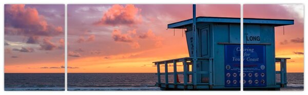 Obraz z plaży Santa Monica (170x50 cm)