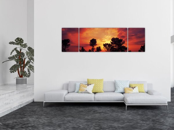 Obraz zachodu słońca (170x50 cm)