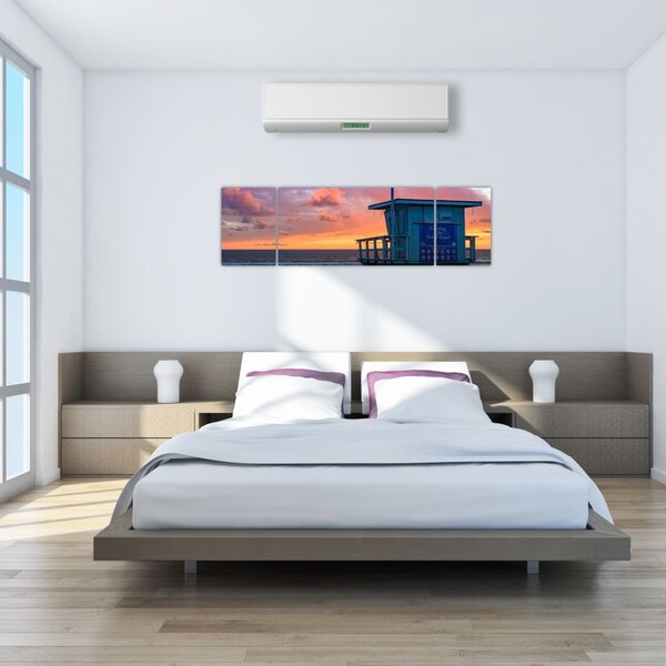 Obraz z plaży Santa Monica (170x50 cm)