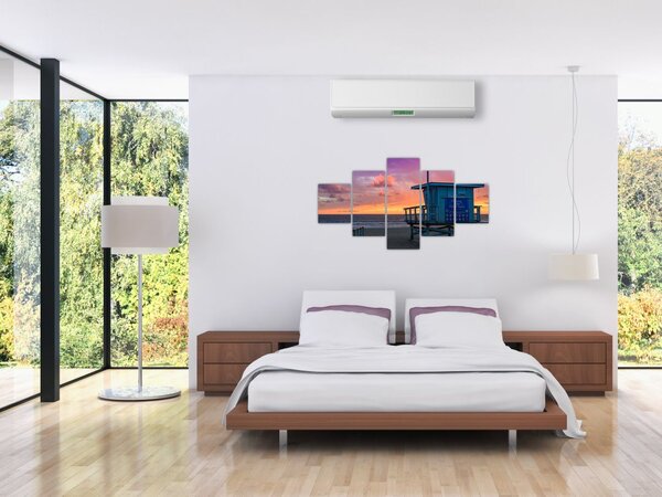 Obraz z plaży Santa Monica (125x70 cm)