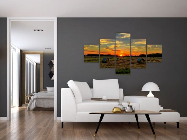 Obraz - Wiejskie bale (125x70 cm)