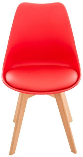 4szt. zestaw krzeseł Ximena czerwony