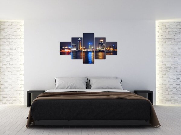 Obraz - Refleksy nocy (125x70 cm)