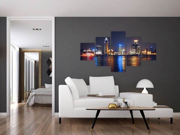 Obraz - Refleksy nocy (125x70 cm)