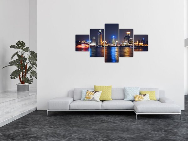 Obraz - Refleksy nocy (125x70 cm)