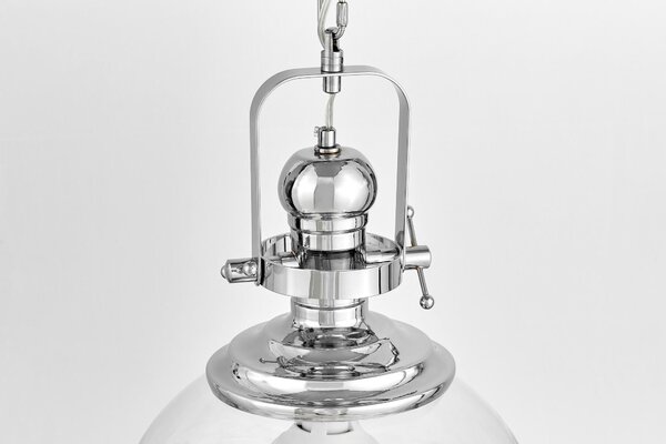 LAMPA WISZĄCA SUFITOWA LOFT CHROMOWANA FALCO