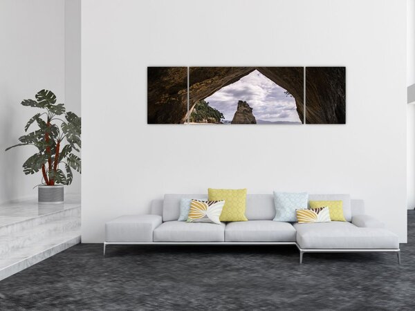 Obraz z jaskini, Nowa Zelandia (170x50 cm)
