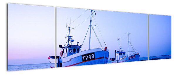 Obraz - Lądowanie o zmierzchu (170x50 cm)