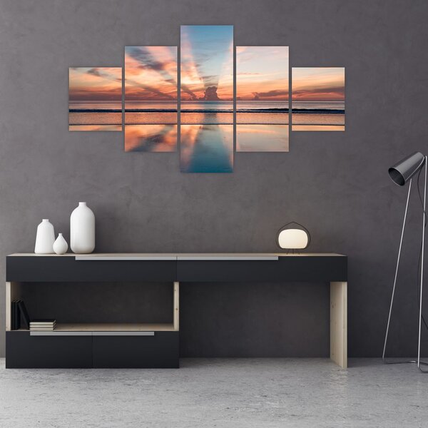 Obraz promieni słonecznych nad plażą Dayton (125x70 cm)