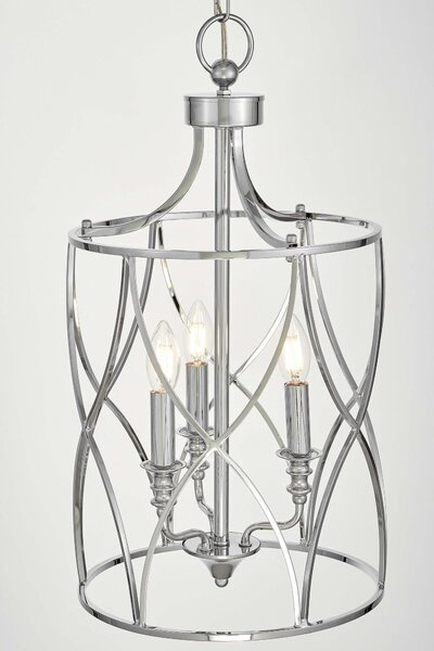 LAMPA WISZĄCA SUFITOWA CHROMOWANA ELMONT W3