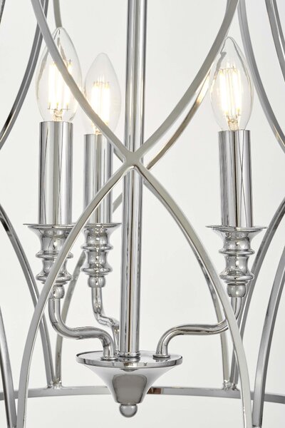 LAMPA WISZĄCA SUFITOWA CHROMOWANA ELMONT W3