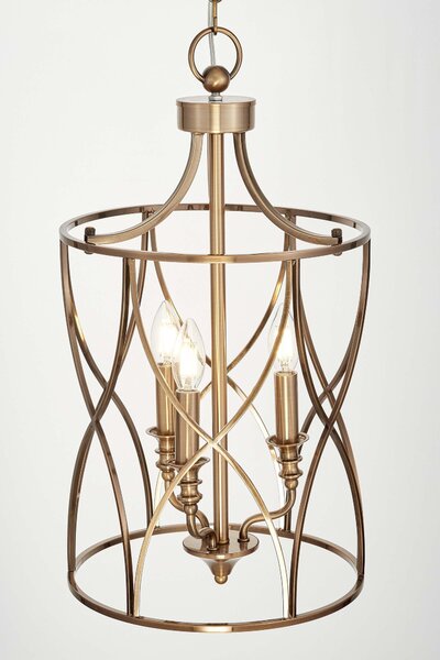 LAMPA WISZĄCA SUFITOWA MOSIĘŻNA ELMONT W3