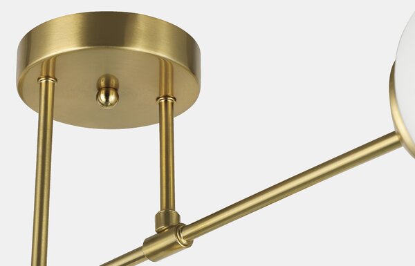 NOWOCZESNA LAMPA SUFITOWA WISZĄCA SZCZOTKOWANE ZŁOTO FINO W4