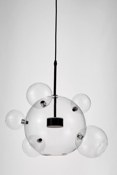 NOWOCZESNA LAMPA WISZĄCA CZARNA NERONI W6