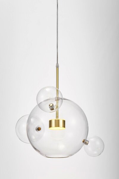 NOWOCZESNA LAMPA WISZĄCA ZŁOTA NERONI W4