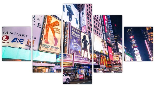 Obraz - New York Theater District (125x70 cm)