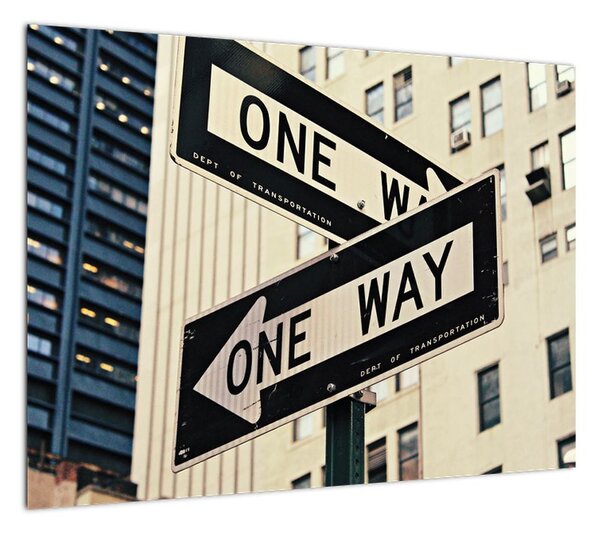 Obraz - New York ONE WAY (70x50 cm)