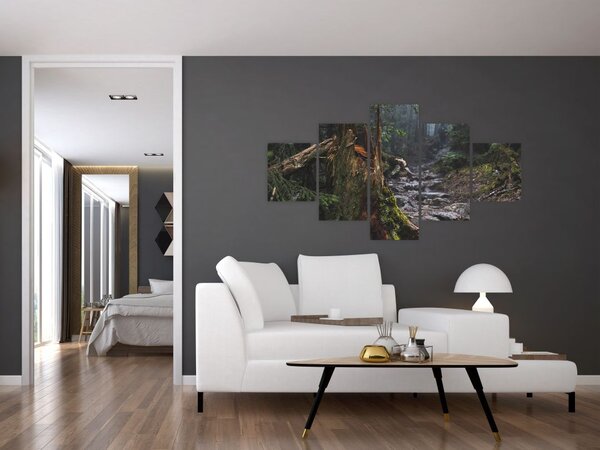 Obraz - W lesie (125x70 cm)