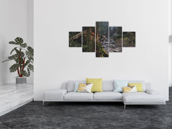 Obraz - W lesie (125x70 cm)