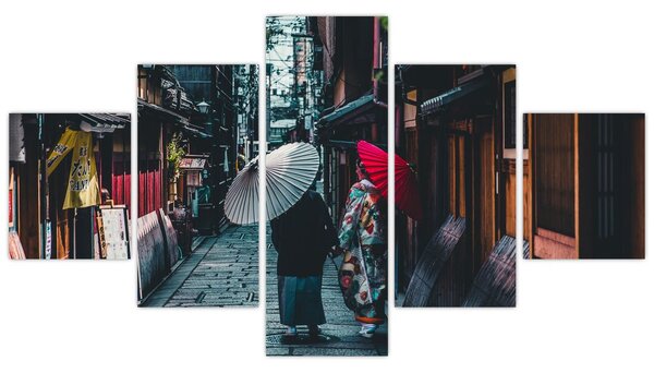 Obraz - Spacer po Tokio (125x70 cm)