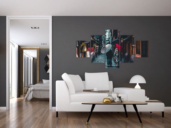 Obraz - Spacer po Tokio (125x70 cm)