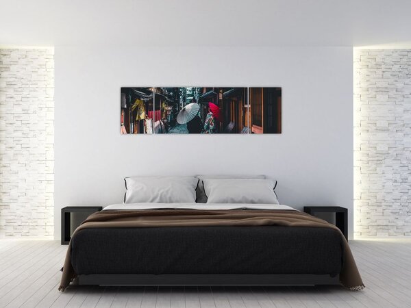 Obraz - Spacer po Tokio (170x50 cm)